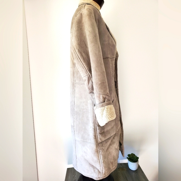 Skin Deep vintage shearling leather lamb's wool coat. Size 18 AUS (14 US) - Picture 5 of 12